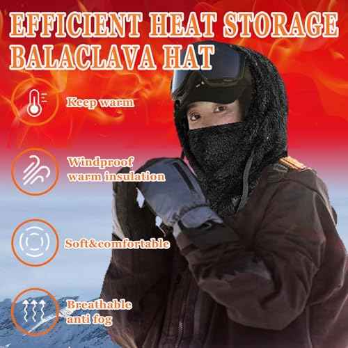 Balaclava Winter Men and Women Ski Mask, Cold Weather Outdoor Wind-Resistant Warm Hats,Winter Masks&Hooded Scarves