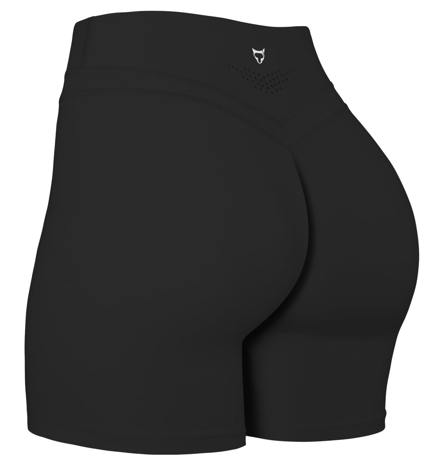 TomTiger Yoga Shorts for Women Tummy Control High Waist Biker Shorts Exercise Workout Butt Lifting Tights Women's Short Pants (Black, L)