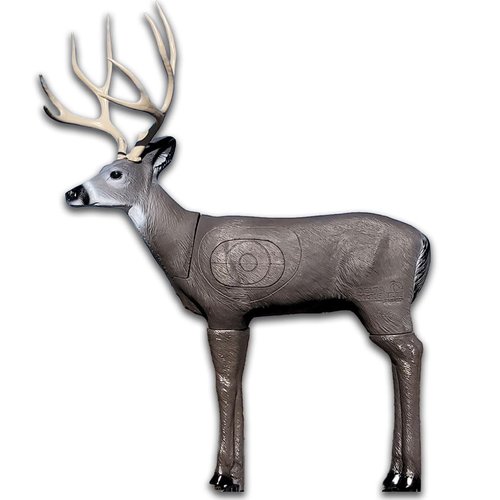 Delta McKenzie 1/3rd Size Mule Deer 3D Archery Target - Premium Pro-Foam Self-Healing Bowhunting Practice Target with Scoring Rings - Realistic, Portable 16lb Deer Target for Compound & Crossbows