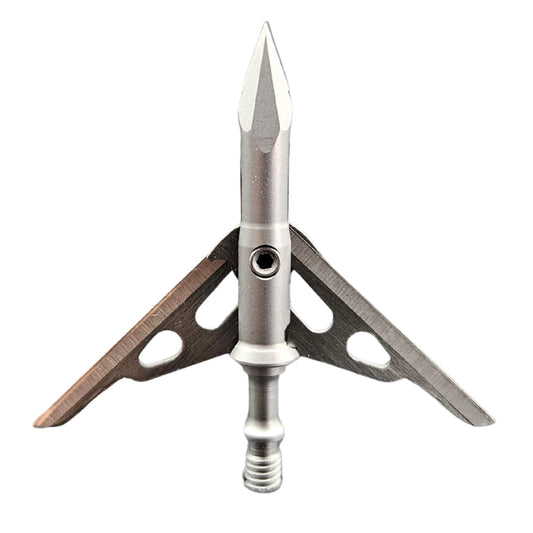G5 T2 100-Grain 2-Blade Expandable Broadheads, 3-Pack | Durable Steel Archery Broadheads with Large 2" Cutting Diameter & Socket-Lock Retention System