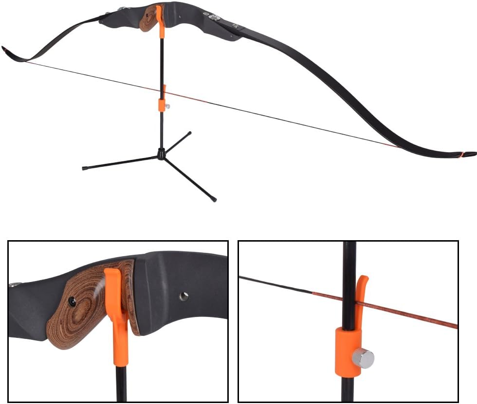 YLS Archery Bow Stand Recurve Bow Compound Bow Stand Rack Holder Legs 18.9" Height