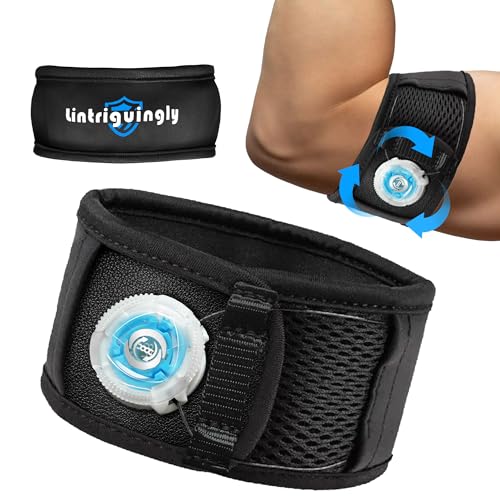 Tennis Elbow Brace for Men?&?Women?? Adjustable Elbow Strap for Tendonitis, Tennis?&?Golfer¡¯s Elbow Support with Compression Dial, Silicone Shock Pad, Breathable Forearm Pain Relief (XL)