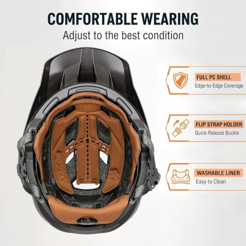 KINGBIKE NTA-8776 Mountain Bike Helmet Matte Black Medium Certified Safe