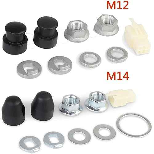 E-Bike Electric for Bicycle Hub Motor Axle M12 Front Lock Nut/Lock Washer / /Nut Cover with 12mm Shaft Bike Hubs Wheels and Accessories
