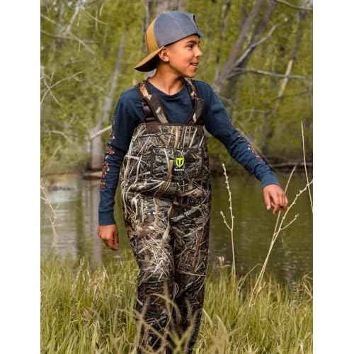 TIDEWE Chest Waders for Toddler & Children, Neoprene Waterproof Insulated Hunting & Fishing Youth Waders for Boy and Girl