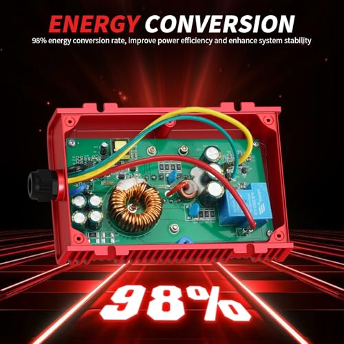 Universal 36V 48V to 12V Golf Cart Voltage Reducer 30A 360W DC Converter with Fuse
