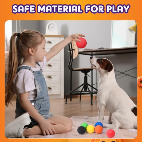 Rubber High Bounce Balls Set - Colorful 2.36 Inch Kids & Party Toys - Bright Colors