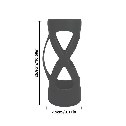OneNine Silicone Water Bottle Boot for Owala 24oz, Anti-Slip Protective Sleeve, Protective Sleeve Case Compatible with FreeSip Water Bottle Gift for Owala Protector Cover Accessory (Gray)