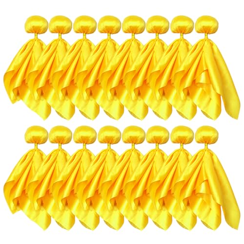 16 Pack Yellow Penalty Flags for Football and Lacrosse Referee Games