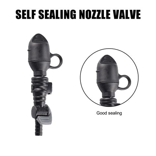 DONGKER Hydration Bladder Bite Valve,Leakproof Water Hydration Bags Valve with ON-Off Switch & Cover for Most Hydration Pack Bladder