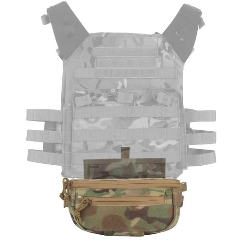 Tactical Sub Abdominal Pouch,Dual-Purpose Dangler Drop Pouch with Tourniquet Holder,Tactial Vest Chest Rig Carrying Kit Bag