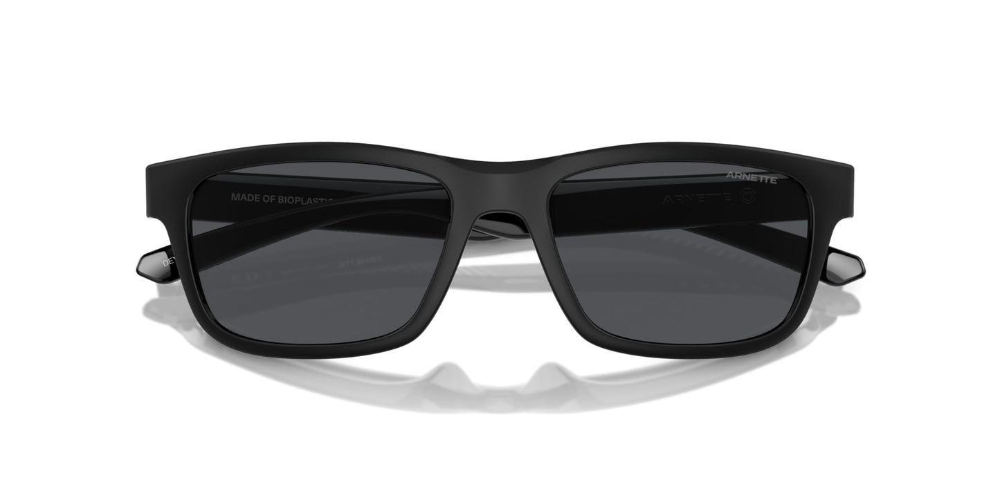 ARNETTE Sunglasses AN 4340 290087 Recycled Black Matte/Shiny/Dark Grey Policar