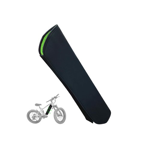 E-Bike Battery Protective Cover, Integrated E-Bike Battery Cover, Frame Cover, Waterproof and Dustproof for Cold Weather - Fits Frames with 11.8-14.2 Inches Circumference (Black)