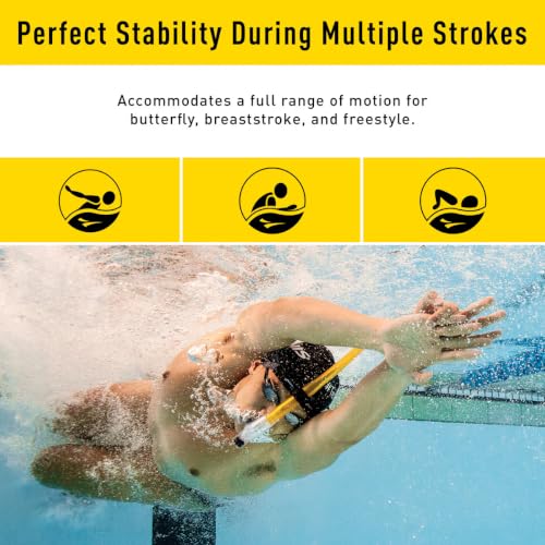 Swim Snorkel for Adult Training - Center-Mount Design, Pink