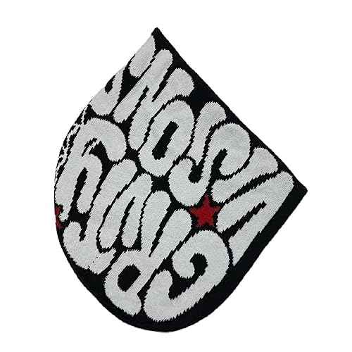 Y2K Beanies Letter Printing Knitted Hat Fashion Hip Hop Trend Beanie Winter Warm Woolen Hat for Women Man Pullover Hat