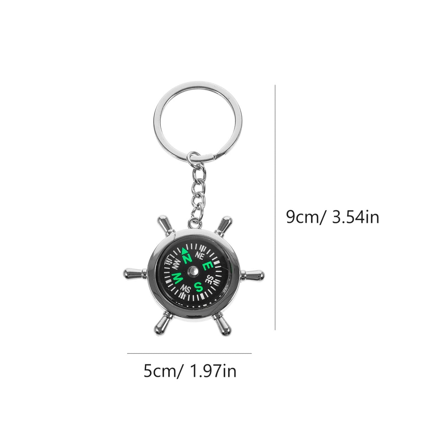 GANAZONO Compass Keychain, Mini Compass Keyring Survival Sports Pocket Compass for Outdoor Navigation Tools Handheld Compass