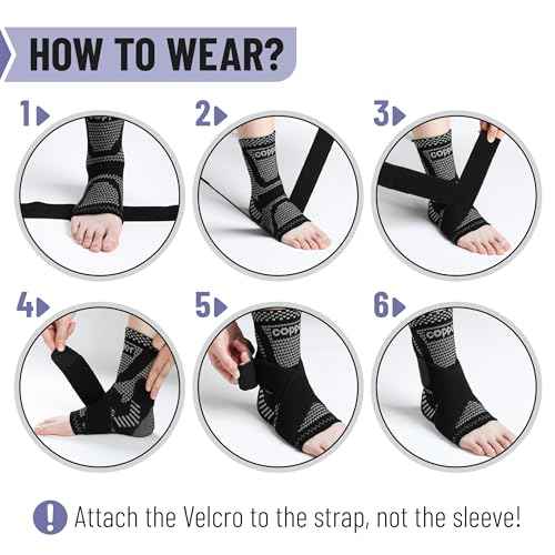 DR JK- Ankle Brace for Women and Men, Medium, 1 Pair, Grey and Black, Adjustable Compression Sleeve, Soft Straps for Achilles Tendonitis Relief, Sports Protection, Achilles Tendonitis Brace