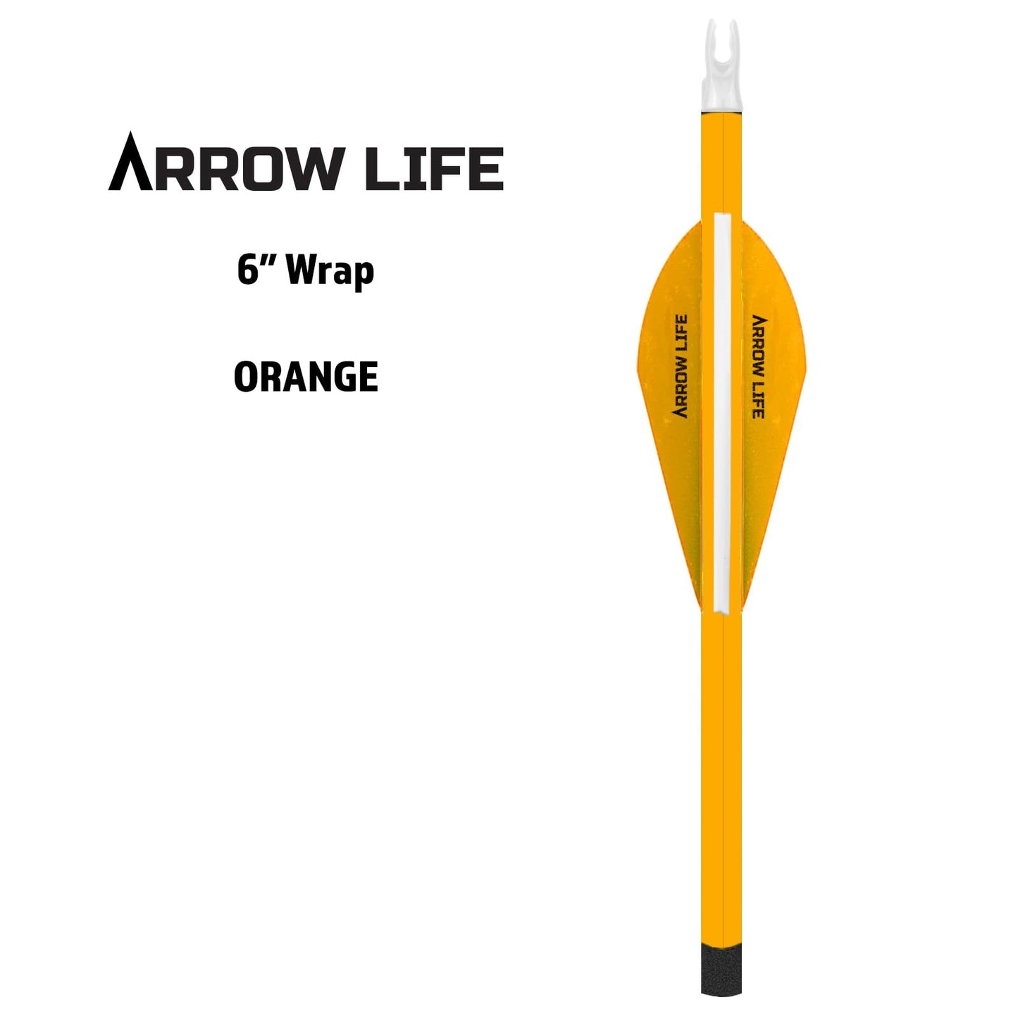 Arrow Life 6" Arrow Wraps 12 Pack Orange 1.125" Width