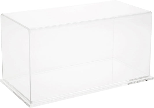 Plymor Clear Acrylic Display Case with Hardwood Base, 12" W x 6" D x 6" H