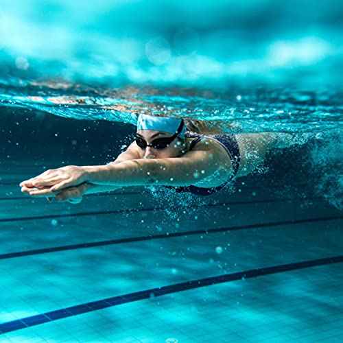Uttpll Waterproof Silicone Swim Cap, Comfortable Bathing Cap, Swimming Cap for Women and Men, Waterproof Bathing Cap