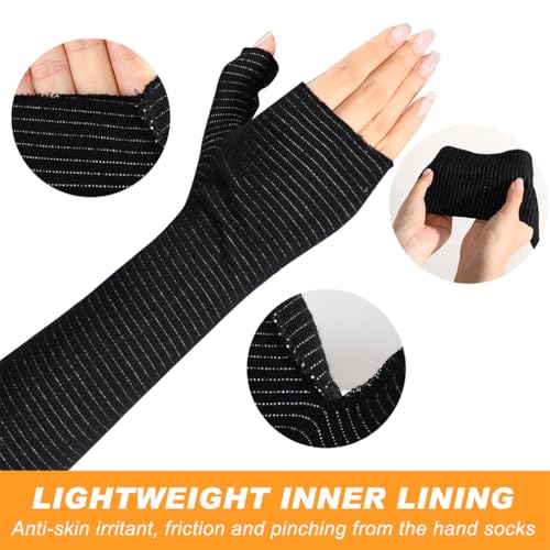 Hand Socks Wrist and Thumb Spica Wrap Liner Cotton Stockinette Sleeve Elastic Wrap Tube Bandage Tubular Bandages Arm Cast Stockinette for Under Brace Splints Air Casts Hand Brace