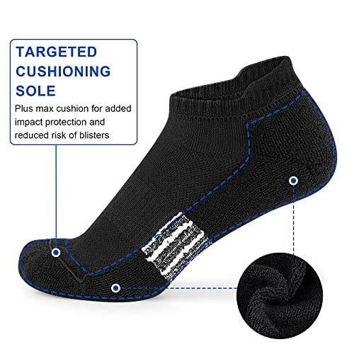 Women's Cushioned Ankle Socks 4-6 Pairs Athletic No Show Comfort