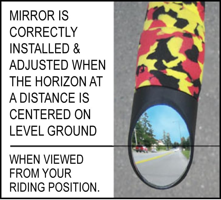 Italian Road Bike Mirror for Road Bicycle Drop Bar, Black, Left or Right