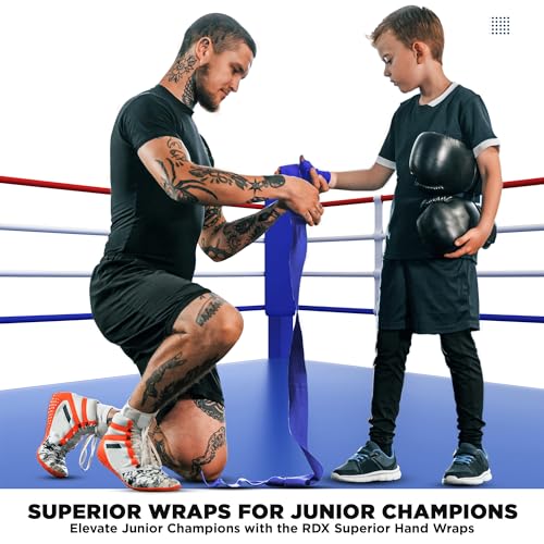 Kids Boxing Wraps 2.5M Junior Hand Wraps with Thumb Loop Support - Muay Thai MMA Training
