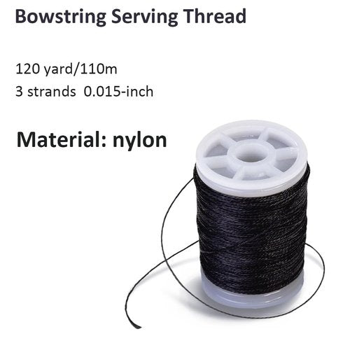 Luoyer Archery Bowstring Serving Thread and Bowstring Serving Jig Set Archery Nylon String Maintenance Accessories for Tying Peep Sight for Compound Bow Recurve Bow Black