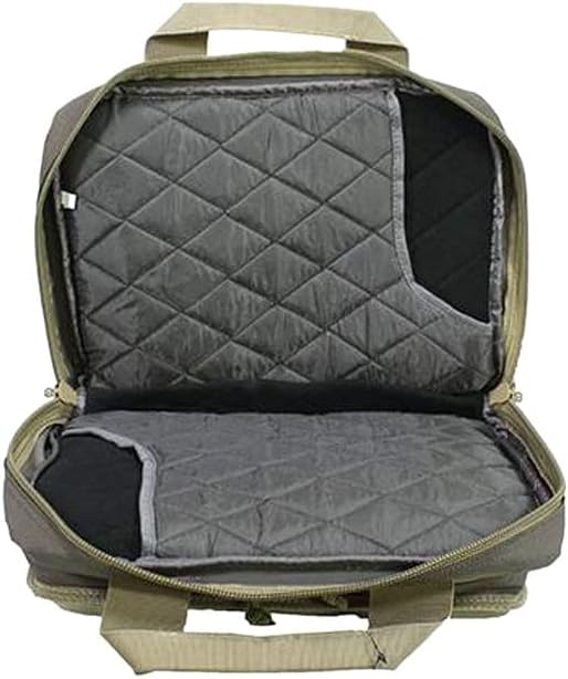Quad Pistol Range Bag with Mag Storage & Dump Cups | 4 Handguns Capacity | Durable Secure Handguns, Ammo & Shooting Accessories Storage Soft Case