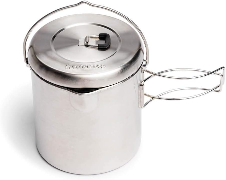 Solo Stove Pot 1800 - Stainless Steel Camping Cookware for Backpacking & Outdoor Cooking