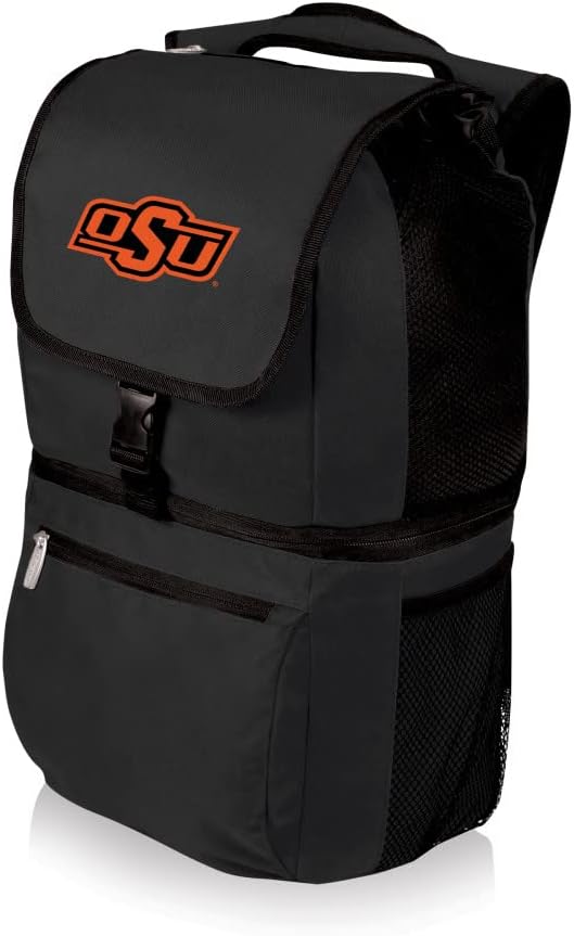 PICNIC TIME NCAA North Carolina Tar Heels Zuma Backpack Cooler - Soft Cooler Backpack - Lunch Cooler, (Black)
