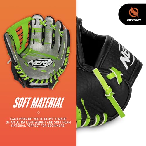 Kids Baseball Glove and Ball Set - Foam Tee Ball Mitt & Ball for Beginners