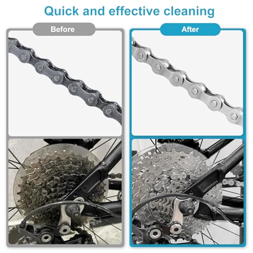 Bike Chain Degreaser, 17 fl oz Bike Degreaser Spray Non-foaming Design, Bike Degreaser Suitable for MTB/Gravel/Road/Mountain Bikes