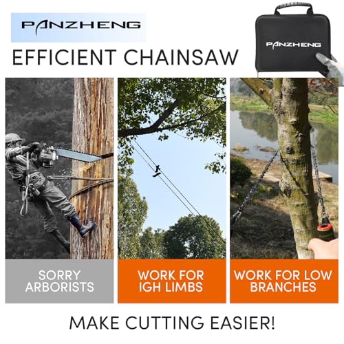 High Limb Rope Saw 55 Inch Rope Saw for Tree Trimming with Sharp Teeth & Throw Weight