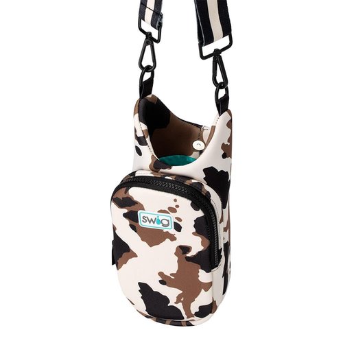 Swig Life Water Bottle Sling Bag, Water Bottle Holder with Adjustable Strap, Carrier Bag with Zippered Phone Pocket, Holds 36oz (Hayride)