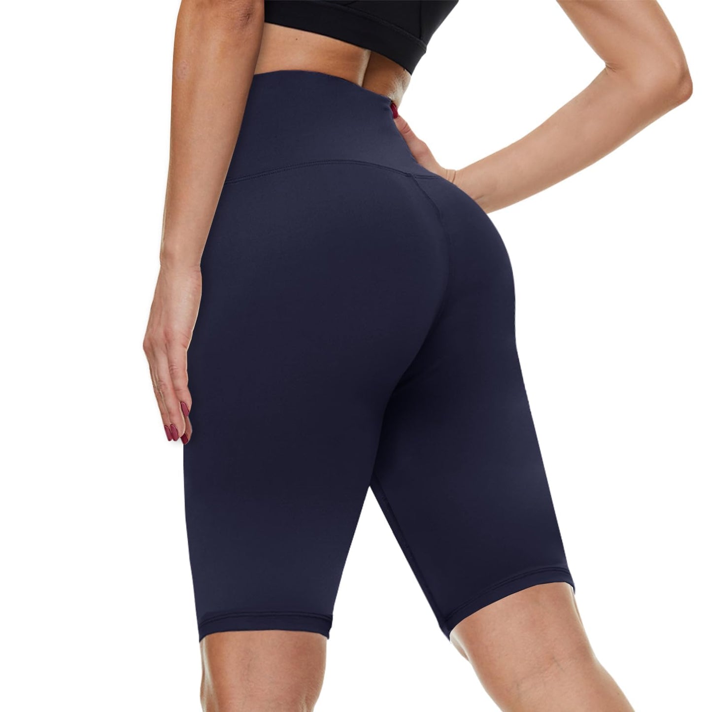 QGGQDD Workout Biker Shorts for Women - 3"/5"/8" High Waisted Tummy Control Spandex Booty Shorts for Gym Yoga Volleyball