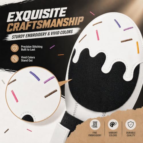 Youth Baseball Sliding Mitt - Ice Cream Sliding Mitt for Hand Protection, Polar Shadow Variation