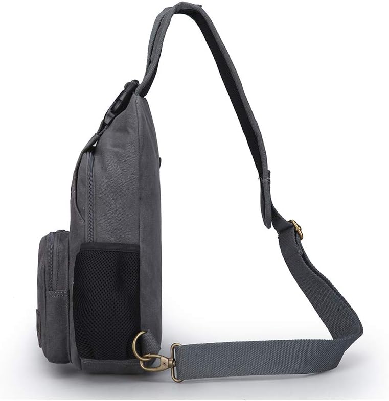 Sling Bag Pack Canvas Shoulder Sling Backpack Small Crossbody Chest Bag for ipad mini