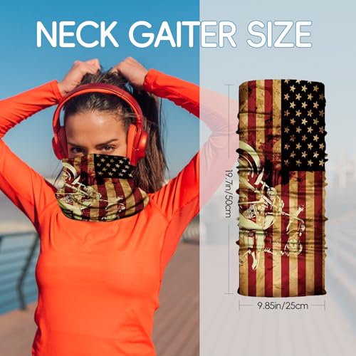 8PCS Neck Gaiter Balaclava Bandana Face mask, Sun Wind protection, Cycling, Running, Hiking Sports, for Men & Women