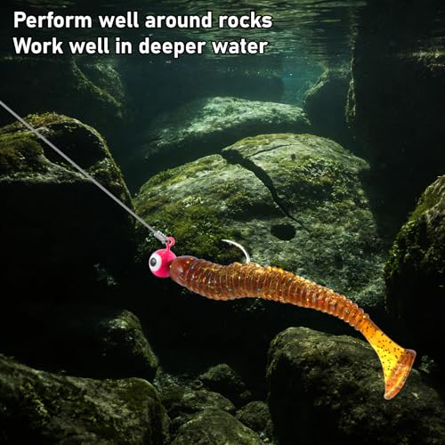 Fishing Jig Heads 20 Pack - Crappie, Bass, Trout & Panfish Lures