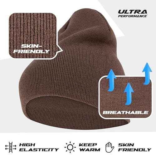Ultra Performance 3 Pack Beanie Winter Hats for Men & Women Mens & Womens Skull Cap Beanies Hats