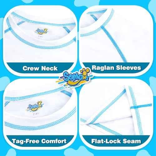 Boys' Rash Guard Long Sleeve UPF 50 Sun Shirts for Toddler Kids Rashguard Water Swimming