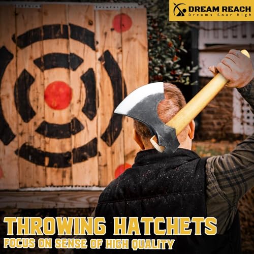 Dream Reach 16-Inch Viking Throwing Axes Set - Professional Steel Tomahawks for Axe Throwing