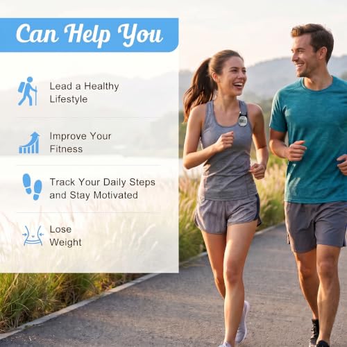 StepLify Accurate Pedometer with Carabiner - Walking Step Counter