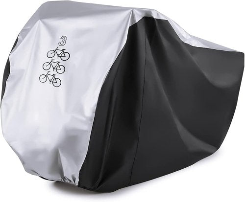 Maveek Waterproof Cycle Bike Rain Cover For 1 2 3 Cycle Bikes, Road Bicycle Cover Outdoor Indoor Storage Water Resistance Travel Transport Garage Shed Tent Winter Summer All Weather