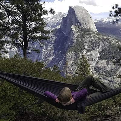 Ultralight Hammock Under 1 lb with Suspension Included, Whoopie Sling Suspension, Tree Straps and Carry Bag