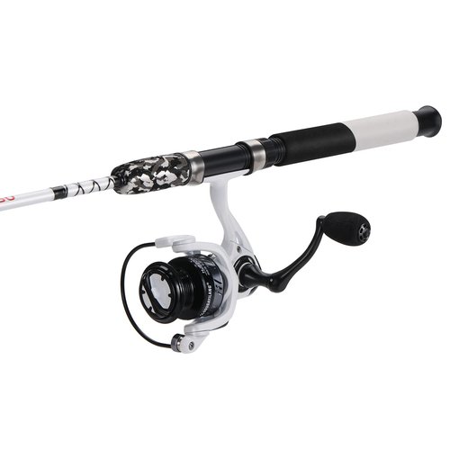 Sougayilang Spinning Reel and 2-Piece Fishing Rod Combo, Durable Graphite & Fiberglass Rod, Split-Grip Cork Handle,Right/Left Handle Position(7FT)