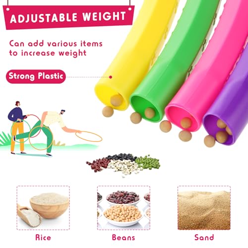 26 Inch Color Detachable Hoop Fitness Waist Exercise Ring for Cardio & Gym