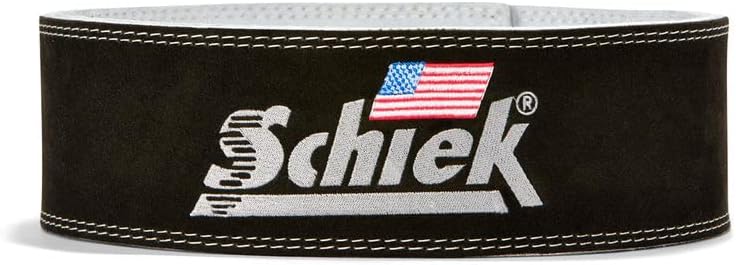 Schiek Sports 7010 Lever Competition Power Weight Lifting Belt - Suede Leather Lifting Belts with Steel Lever Metal Buckle